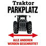 Traktor Parkplatz